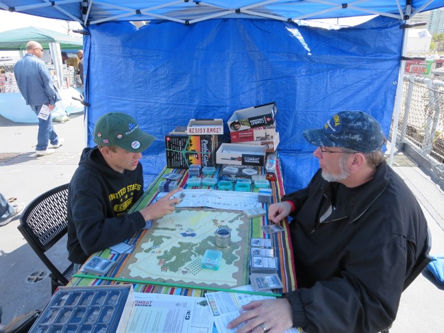 Jimmy being taught Combat Commander Europe