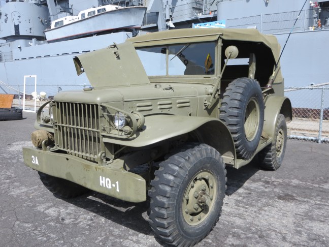 A Dodge Command Car. Note the radio antenna on the near side.