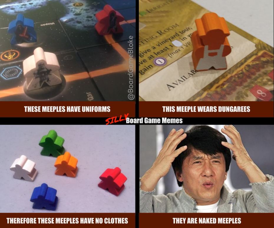 Plain Meeples are actually naked