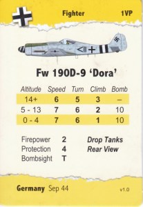 Aircraft data card for the Fw 190D-9 aircraft from the Wing Leader: Supremacy 1943-1945 game